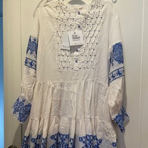 NWT Blue & White Mini Dress